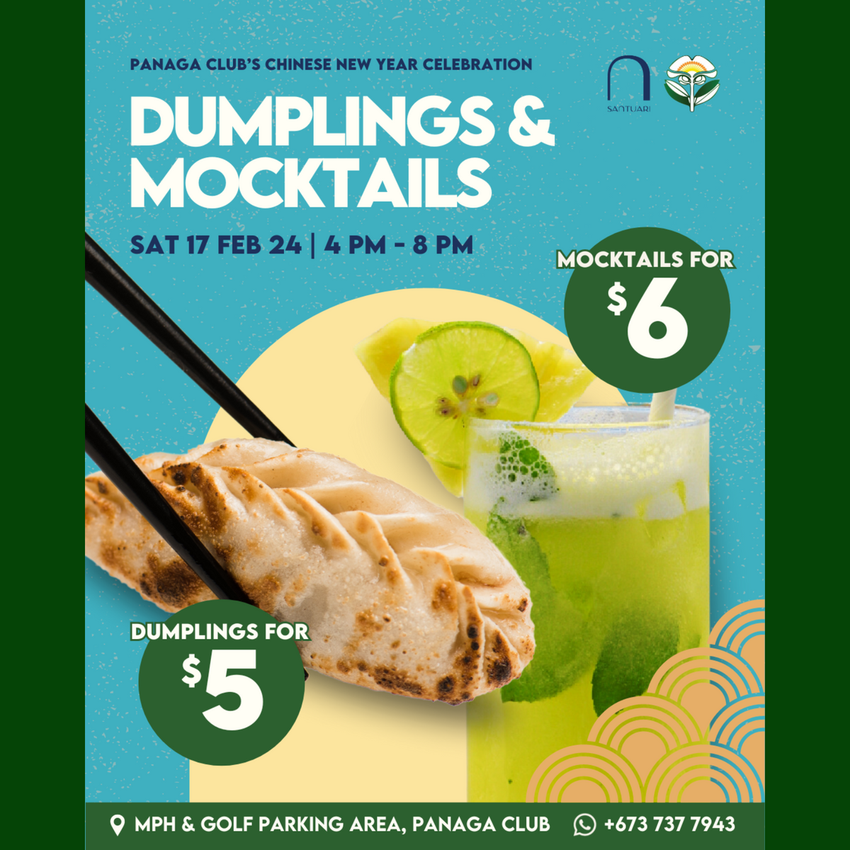 Chinese New Year Celebration Promotion For Dumplings & Mocktails 