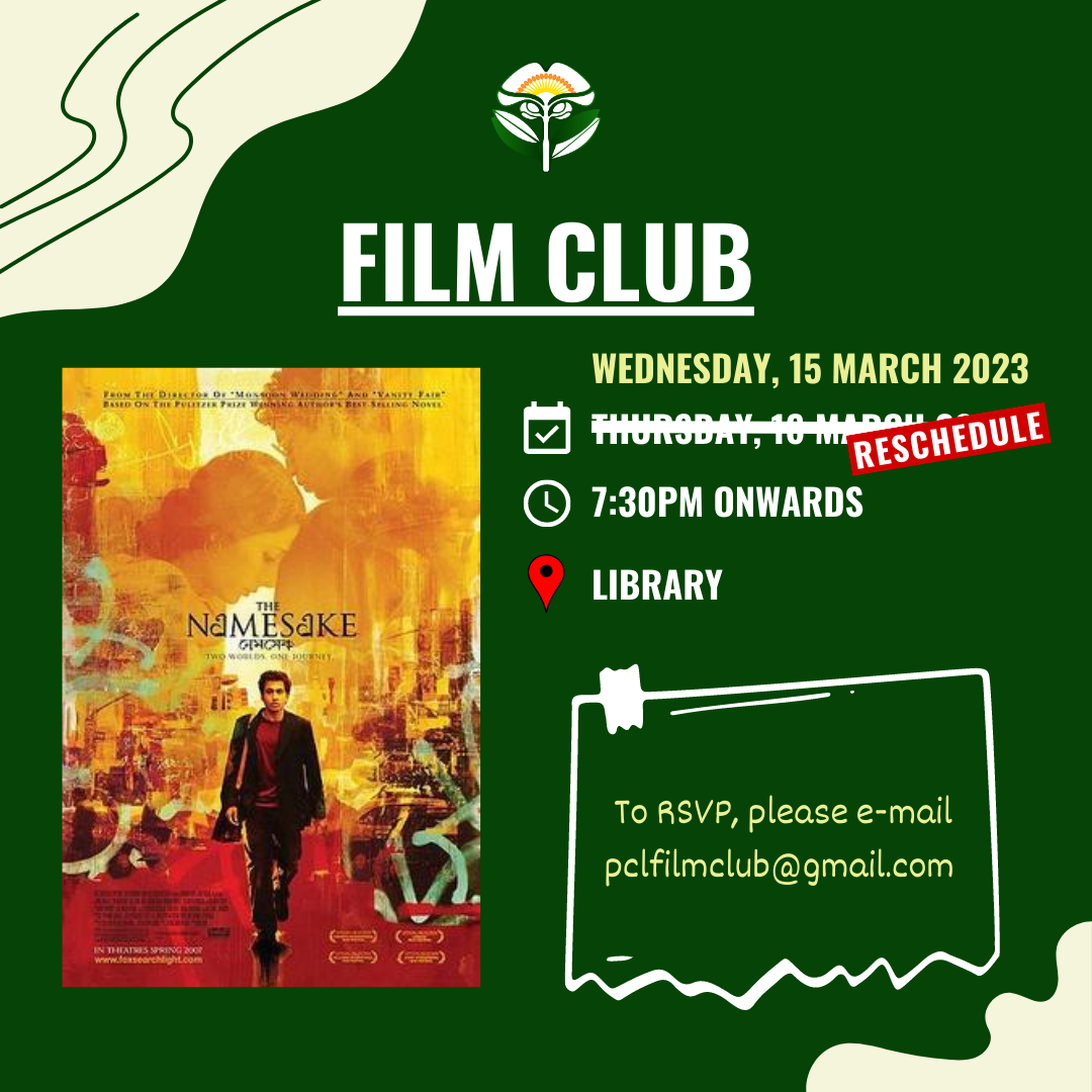 Film Club The Namesake Panaga Club