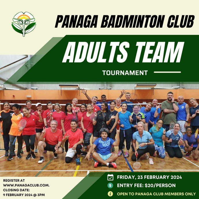Panaga Badminton Club Adults Team Tournament