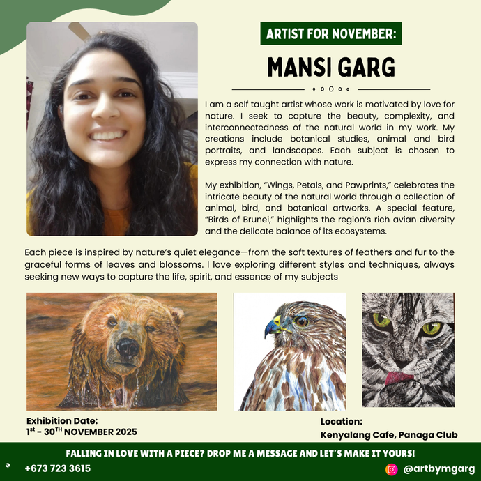 🎨 Artist for November: Mansi Garg 🌿