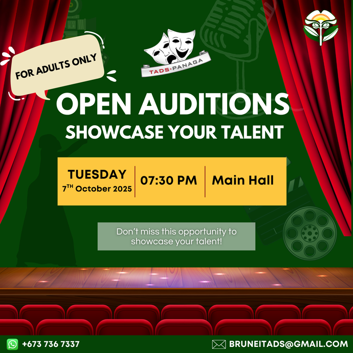 TADS Open Auditions : Showcase your Talent