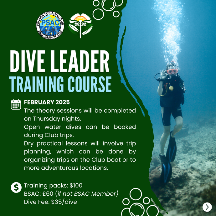 🤿 Become a Dive Leader at Panaga Sub Aqua Club!