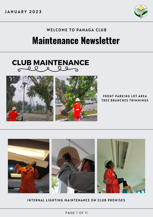 Maintenance Newsletter - January 2023