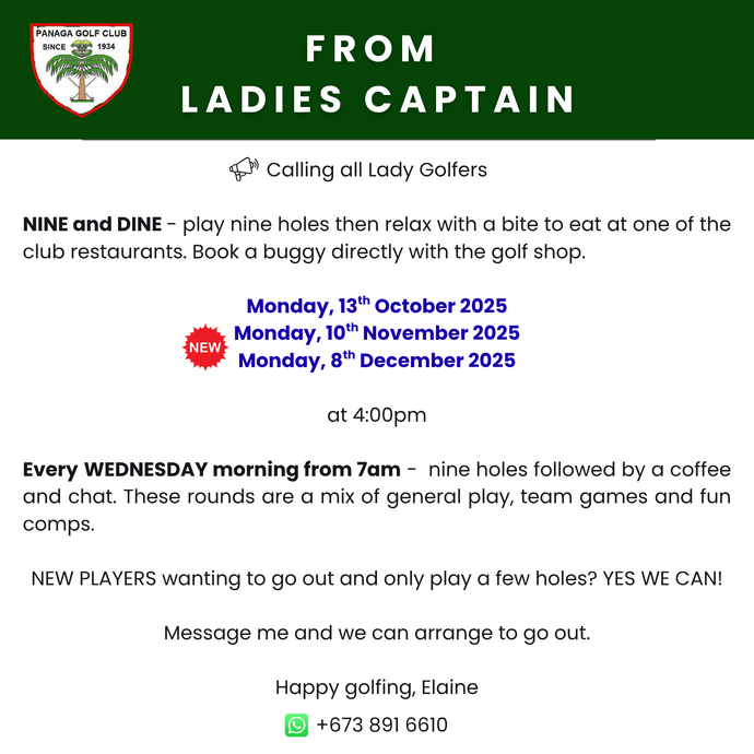 Nine & Dine - New Dates!