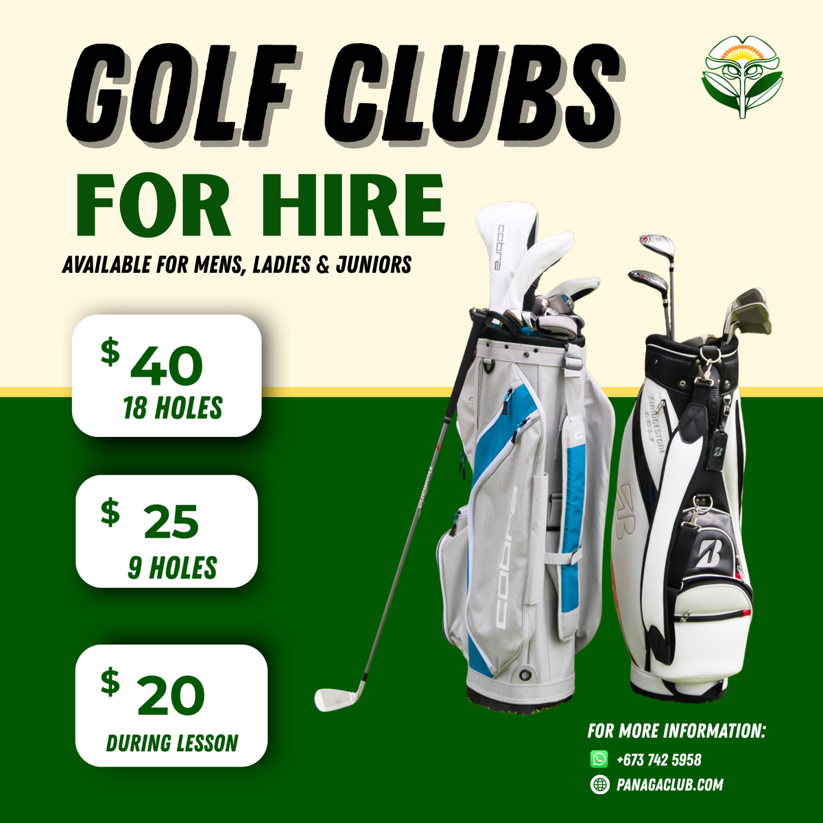 Golf Clubs For Rent – Panaga Club