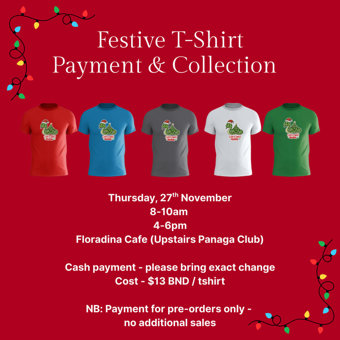 Festive T-Shirt Payment and Collection