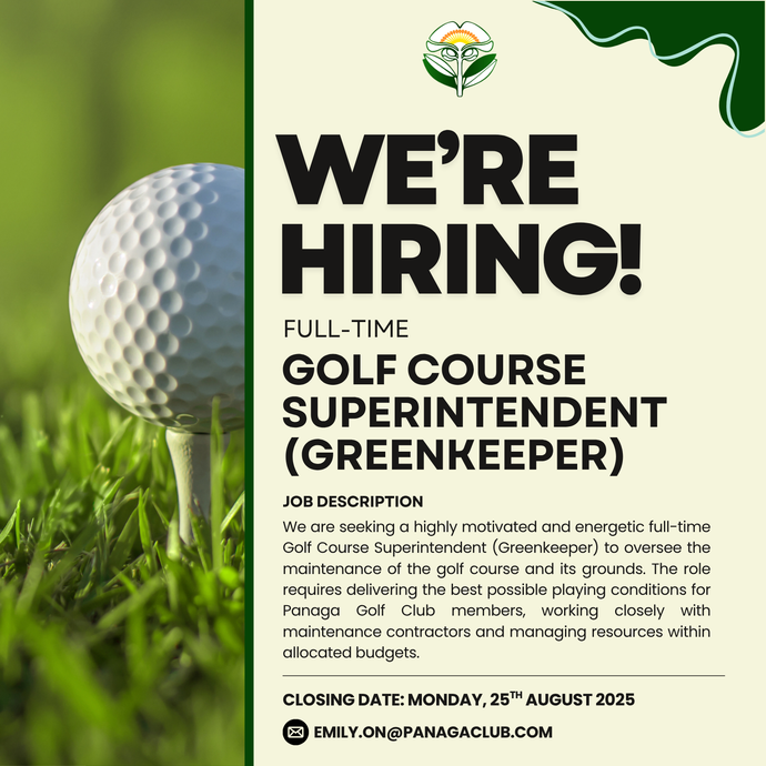 We're Hiring: Golf Course Superintendent (Greenkeeper)