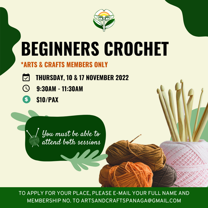 Beginners Crochet for Arts & Crafts Members Only