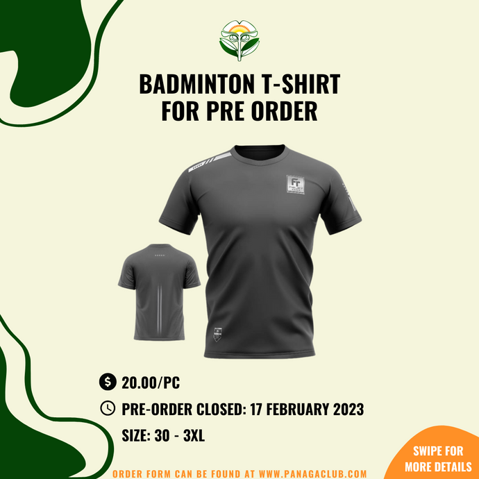 Badminton T-Shirt Ready for Order