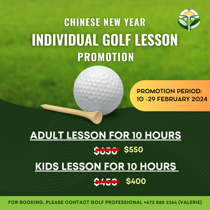 Chinese New Year Individual Golf Lesson Promotion