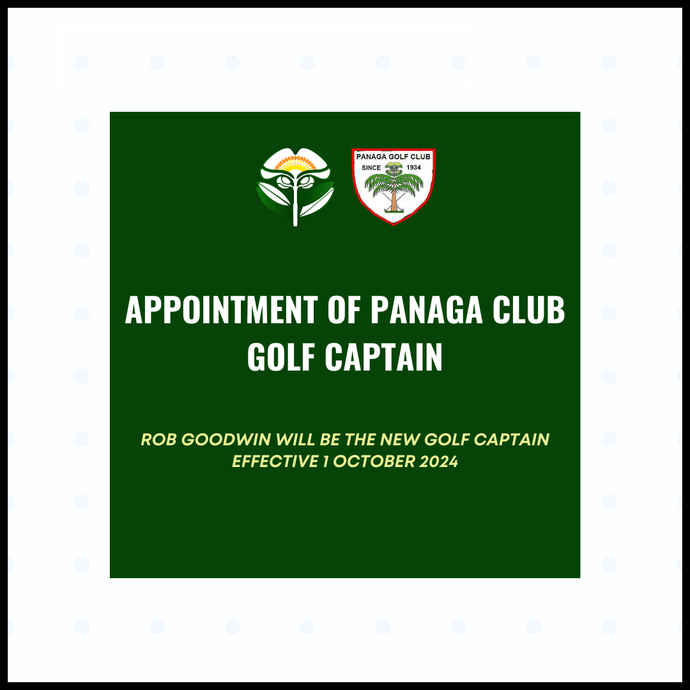 Appointment of Panaga Club Golf Captian