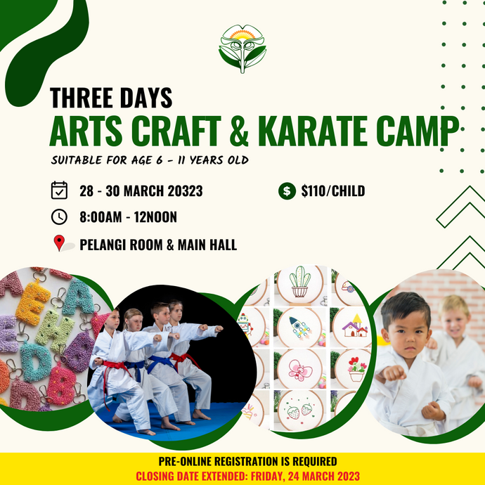 3 Days-Arts Crafts & Karate Camp