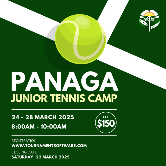 🎾 PANAGA JUNIOR TENNIS CAMP 2025 🎾