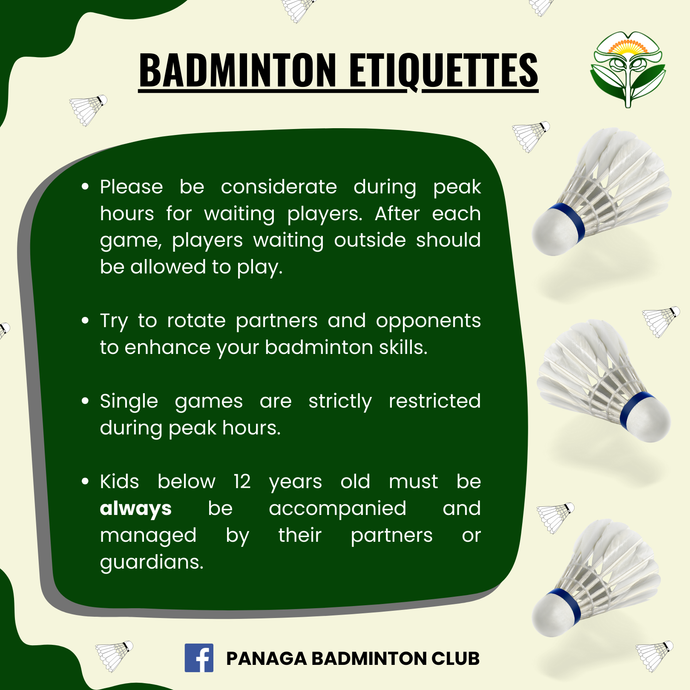 Badminton Etiquettes