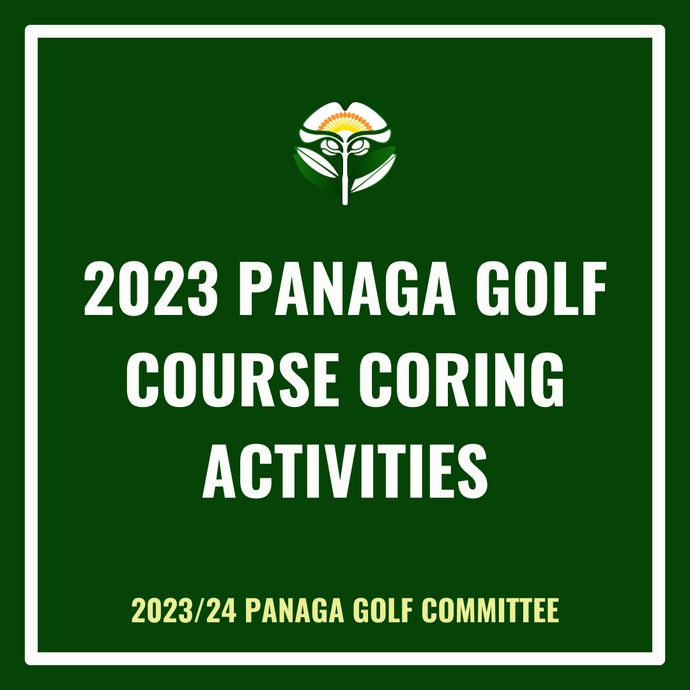 2023 Panaga Golf Course Coring Activities