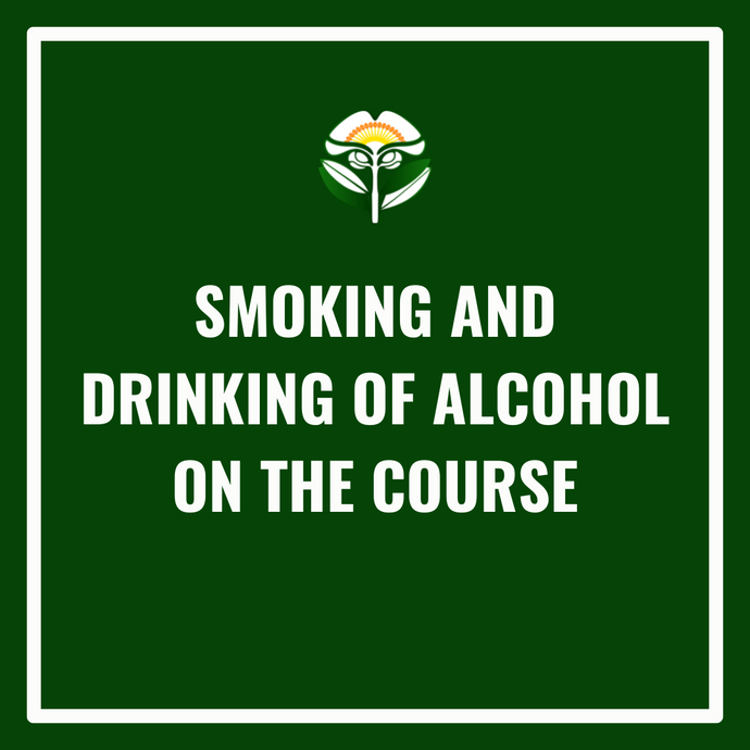 Smoking and Drinking Alcohol on the Course