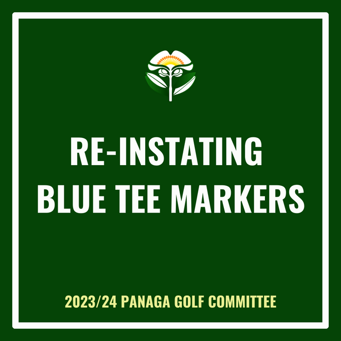 Re-instating Blue Tee Markers