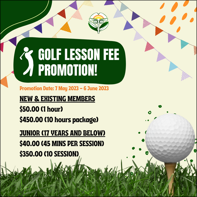 Golf Lesson Fee Promotion During Panaga Club Open Day Family Fun Day!