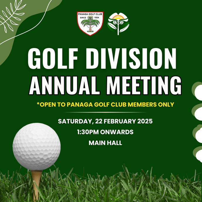 Panaga Golf Division Annual Meeting 2025/2026