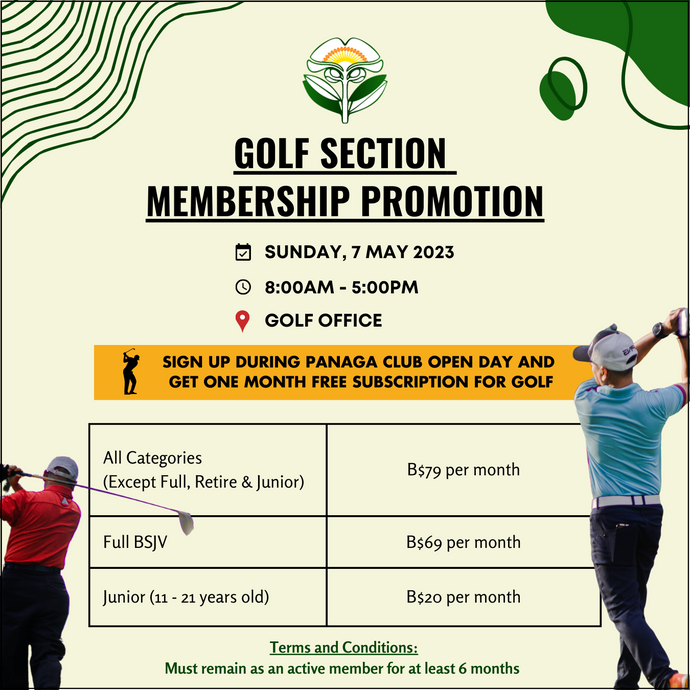 Golf Section Membership Promotion During Panaga Club Open Day Family Fun Day