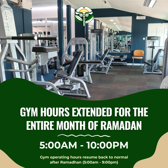 Stay Active This Ramadan: Extended Gym Hours!