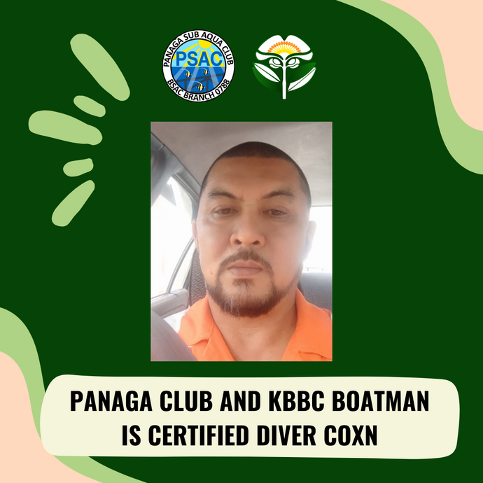 Panaga Club and KBBC Boat Man Is Certified Diver Coxn
