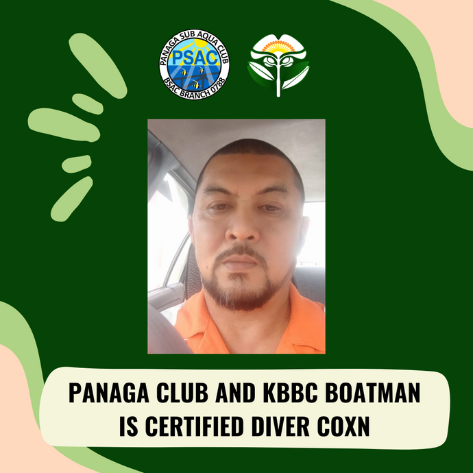 Panaga Club and KBBC Boatman is Certified Diver Coxn