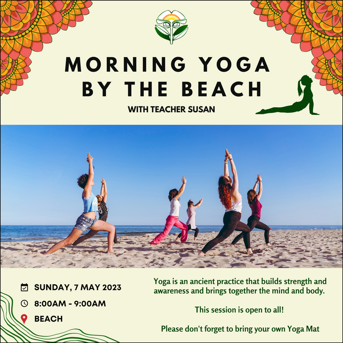 Morning Yoga By The Beach