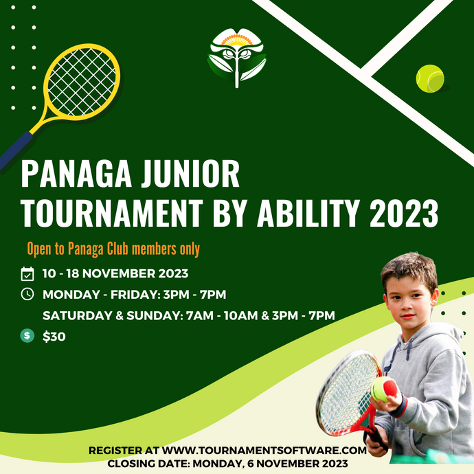 Panaga Junior Tournament by Ability 2023