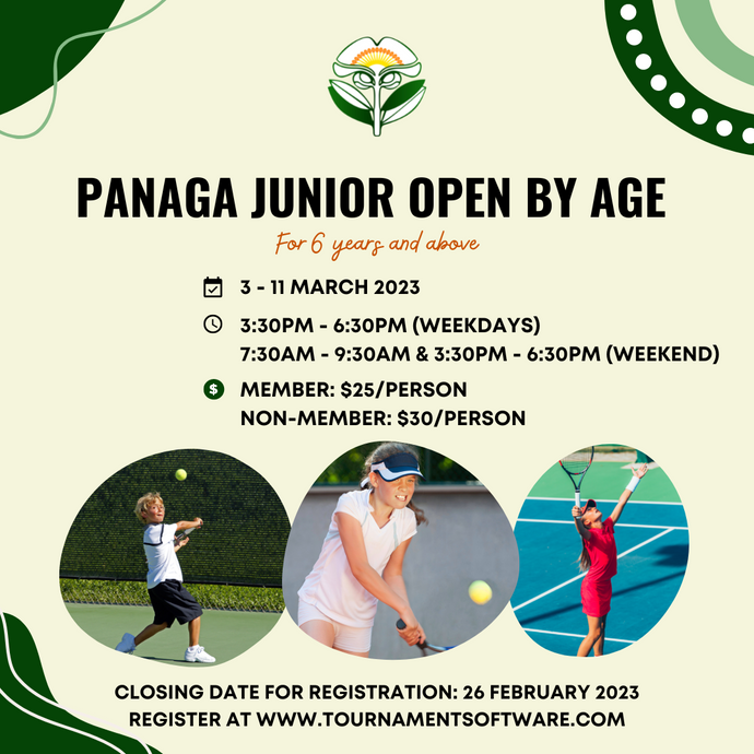 Panaga Junior Open By Age