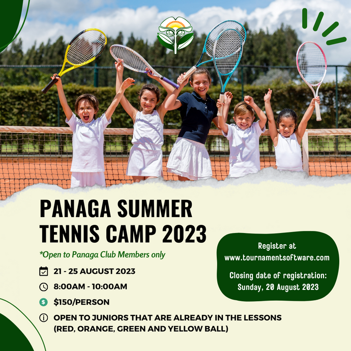 Panaga Summer Tennis Camp 2023