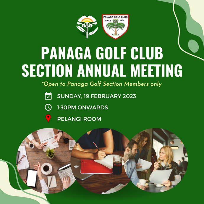 Panaga Golf Division Annual Meeting 2023/2024 (1st Amendment)