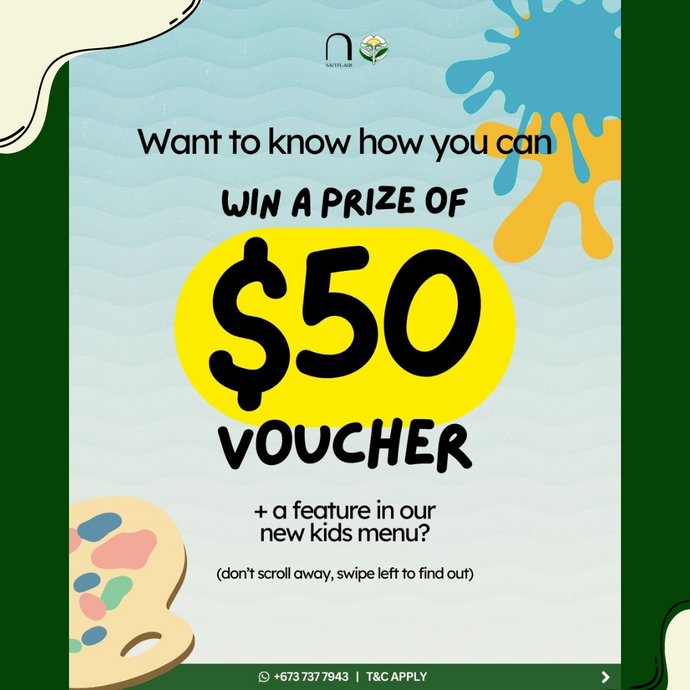Win A Prize of $50 Voucher + A Feature In Our New Kids Menu