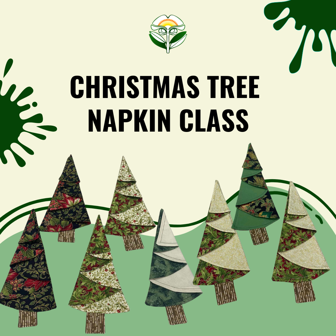 Christmas Tree Napkin Class – Panaga Club