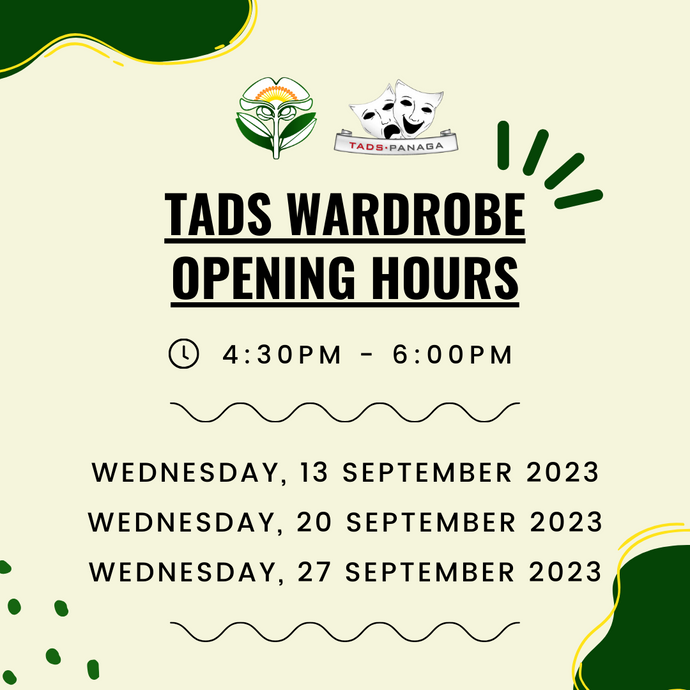 TADS Wardrobe Opening Hours in September