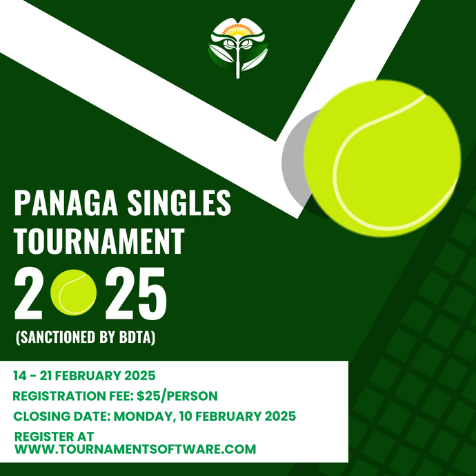 Panaga Singles Tournament 2025 (Sanctioned by BDTA)