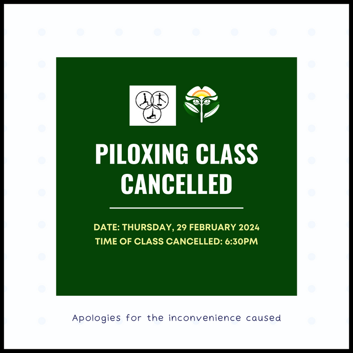 Piloxing Class Cancelled Today, 29 February 2024