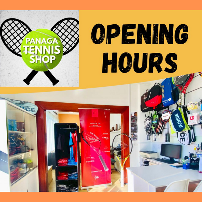 Opening Hours For Panaga Tennis Shop