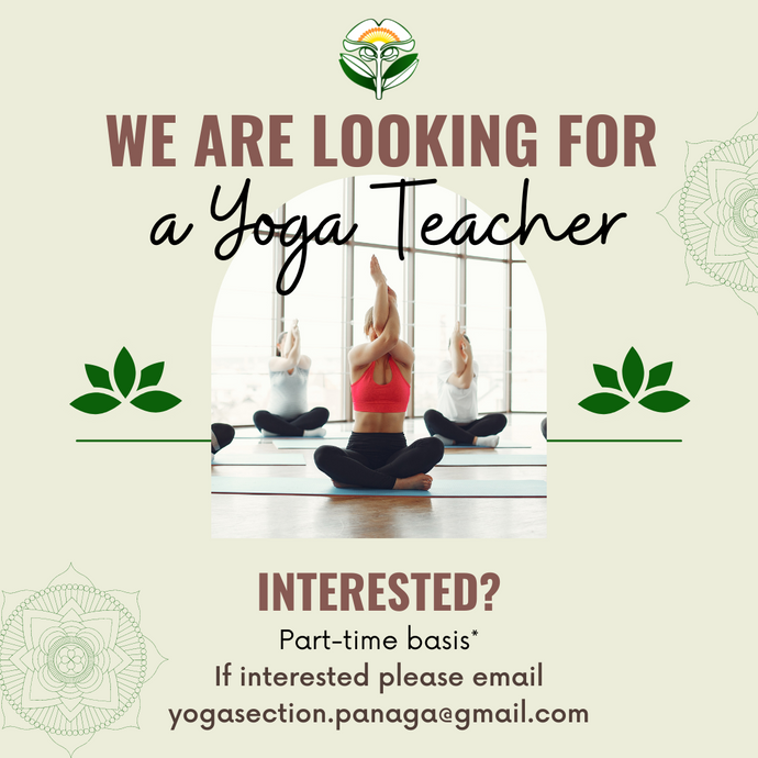 We are looking for a yoga teacher!